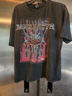 Vintage 1998 Megadeth Chaos Comics T Shirt Giant Tag L 90s Metal